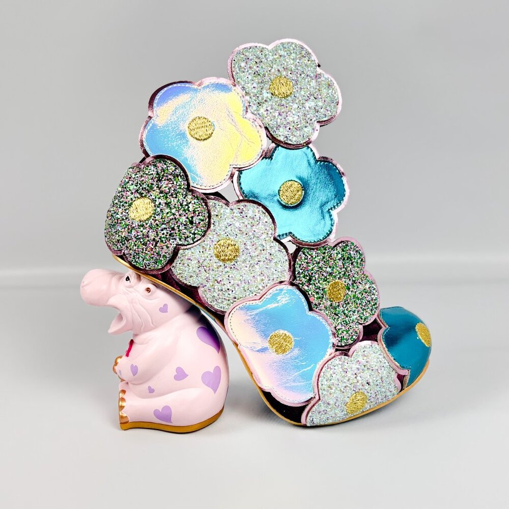 Irregular Choice Hippo Ray Turquoise Character Heels – Size 39 – Rare